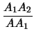 $\displaystyle {A_1A_2\over AA_1}$